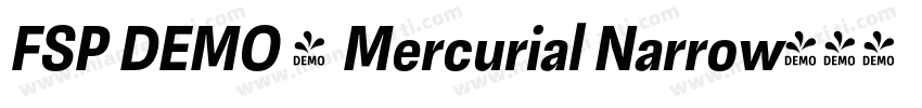 FSP DEMO - Mercurial Narrow字体转换